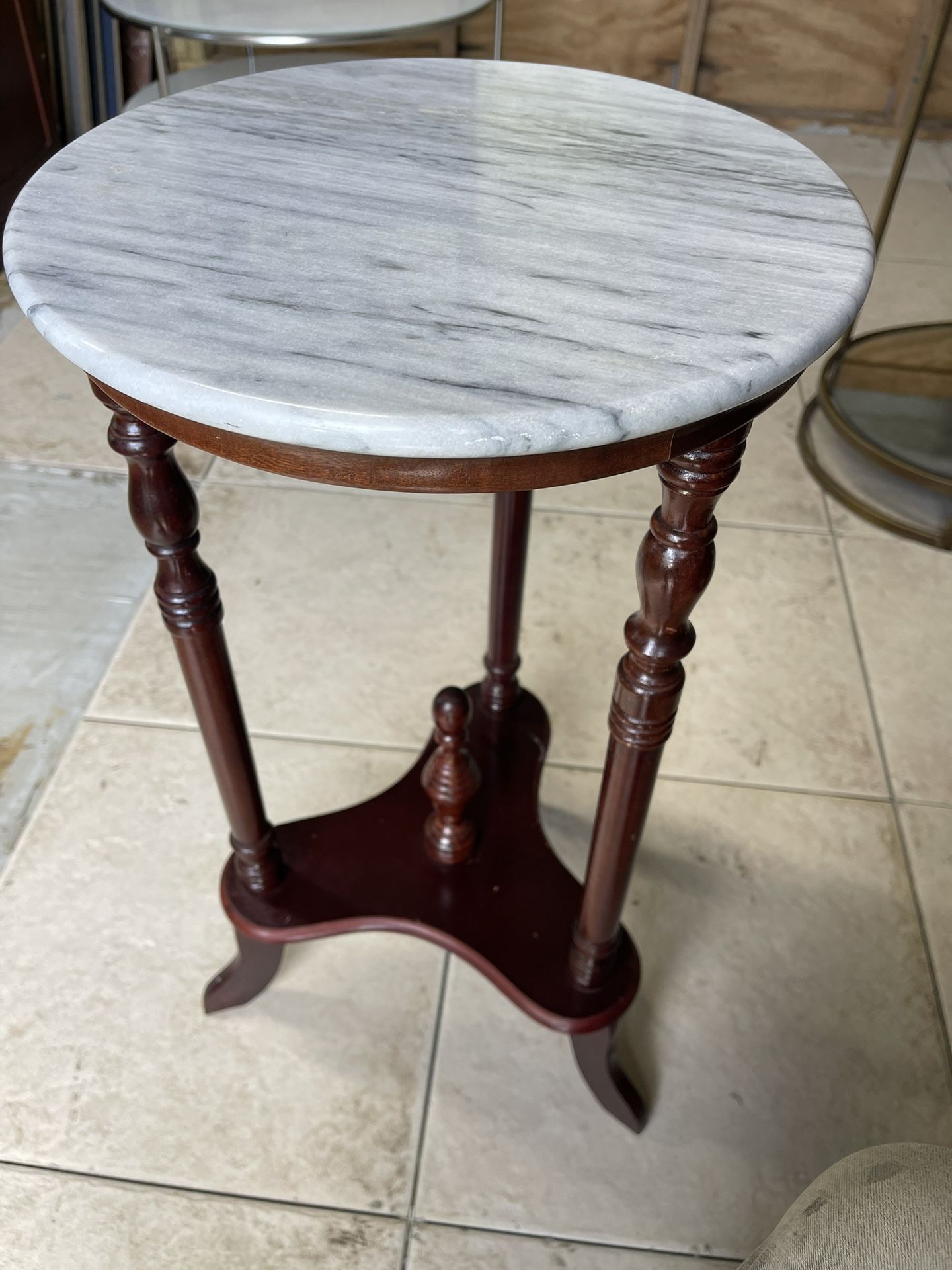 Marble Top Accent Table