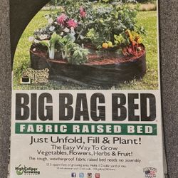 Big Bag Bed Fabric Raised Bed Bag Planter, Very Large 100 Gallon Capacity