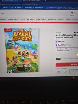 Nintendo Switch Game: Animal Crossing