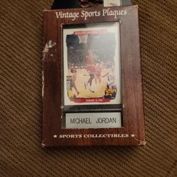 Micheal Jordan Card Plaque 