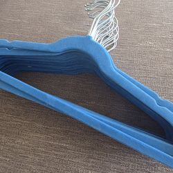 Casafield 20 Velvet Kid's Hangers - 14" Size for Children's Clothes - Blue