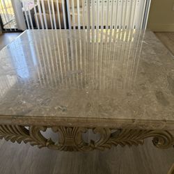 Coffee Table With Marble Top 