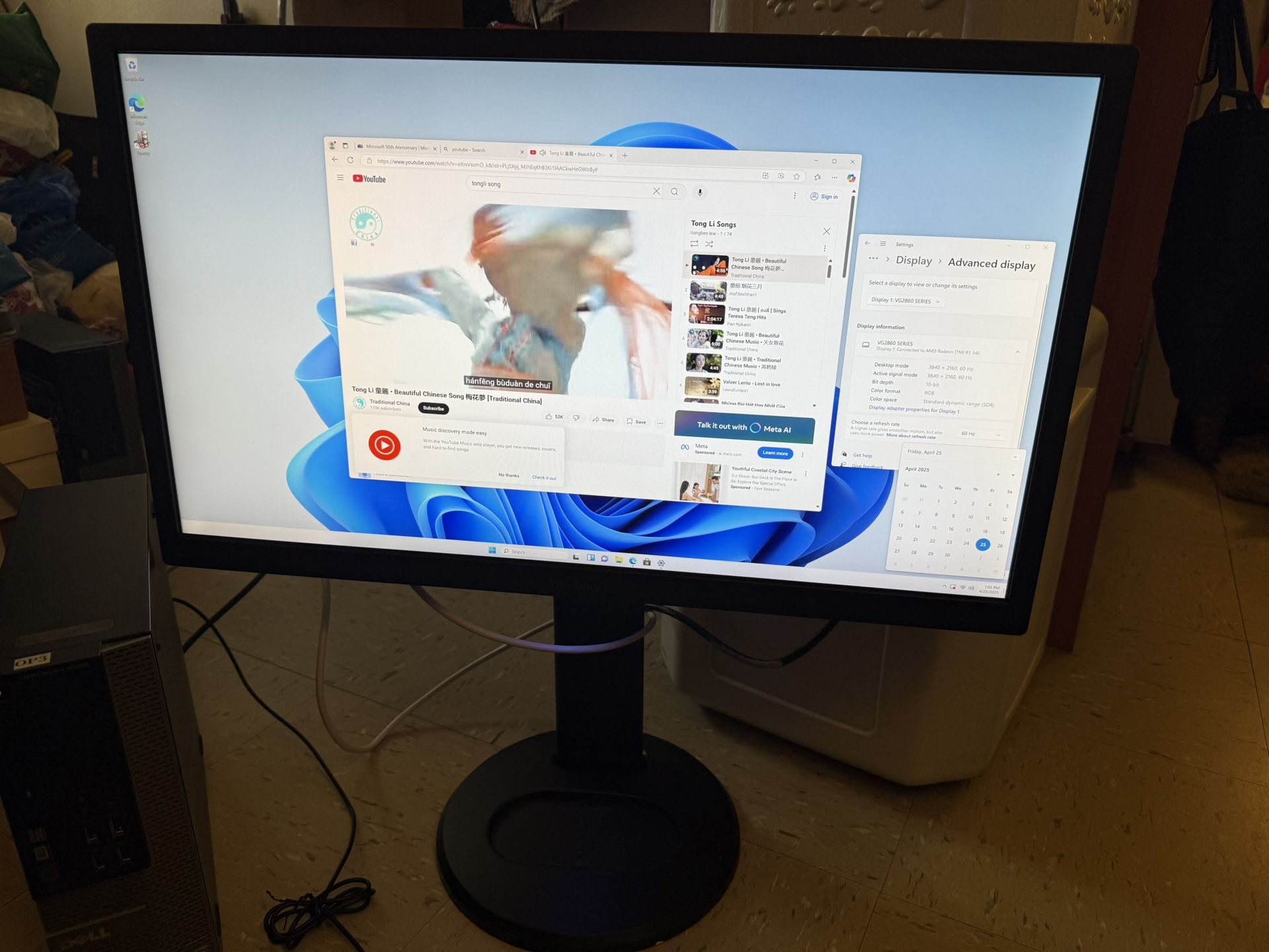 Viewsobic VG2860MHL-4K 28” 4K UHD Ergonomic Monitor
