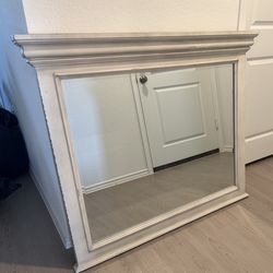Solid wood framed mirror