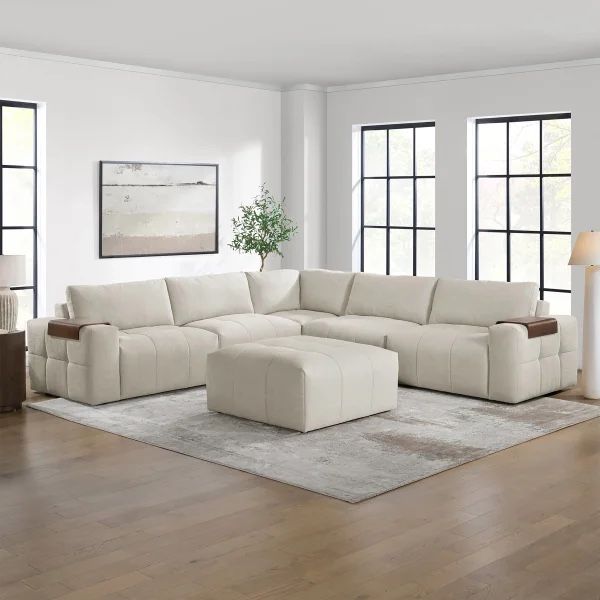Paige 6-piece Modular Fabric Sectional $1199.99