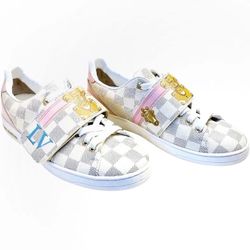 Louis Vuitton Shoes | Louis Vuitton Damier Azur Summer Trunks Frontrow Sneakers