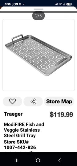 MODIFIRE FISH &BAGGIE STAINLESS STEEL GRILL TRAY NEW