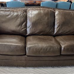 Leather  sofa/recliner set $450 OBO