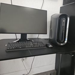 Slightly Used Silver Alienware PC Setup