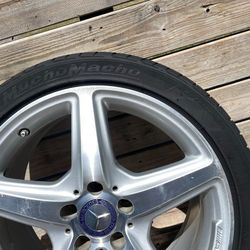 2012-2018 MERCEDES CLS FACTORY AMG FRONT WHEEL RIM 8.5Jx18 + TIRE 245/40 R18 OEM - QOI0A1 Auto Parts
