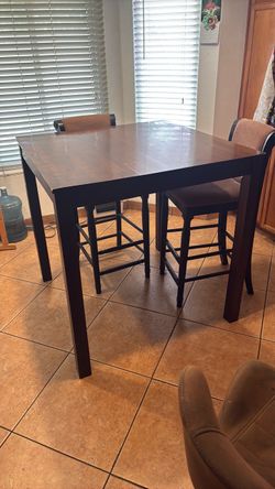 Wooden Table and 2 Chairs