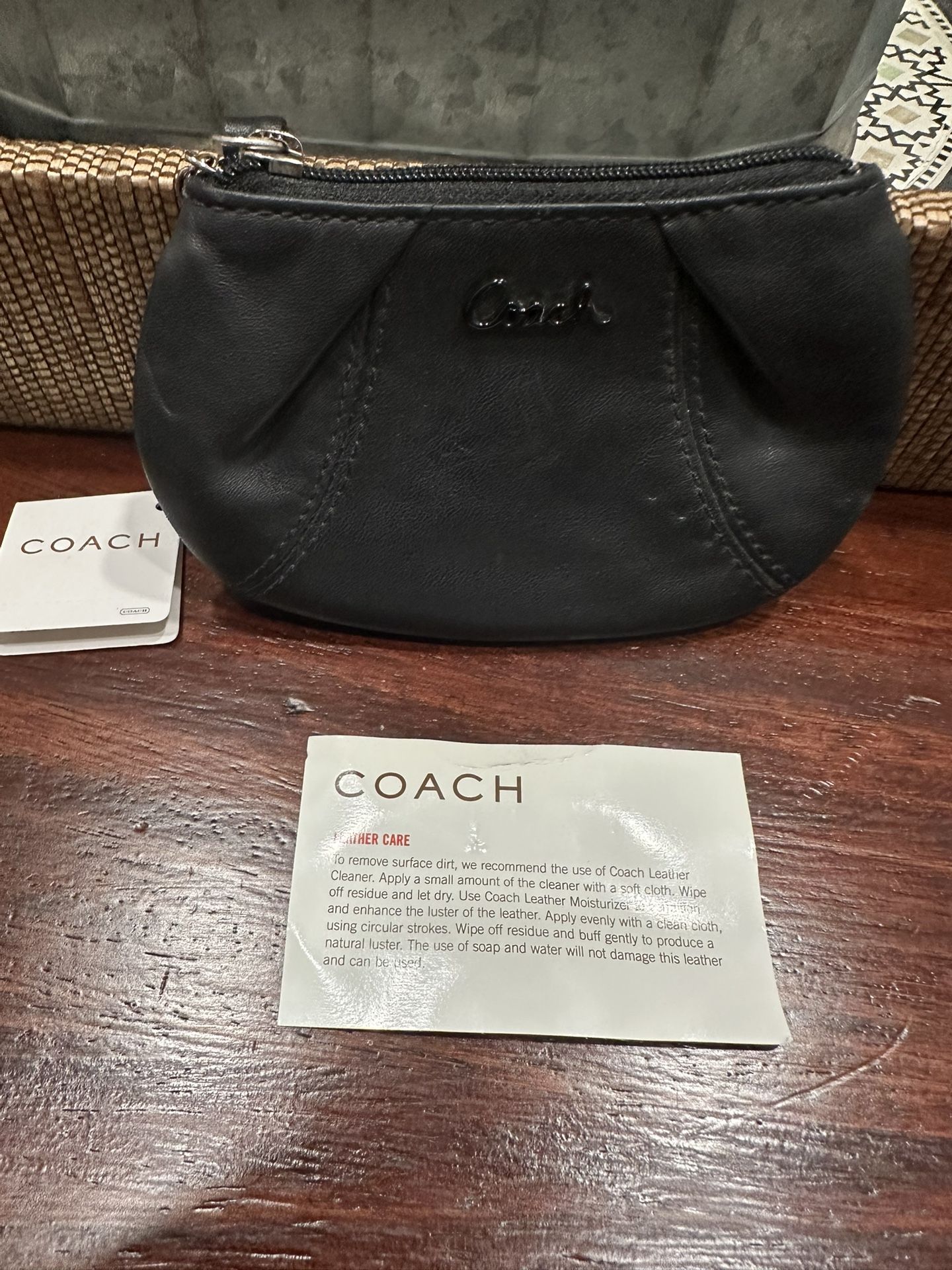 Brand New Coach Small Coin Wallet - 100% Leather