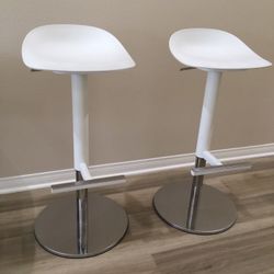 Barstools Adjustable Height Bar Stool Rotatable Set Of 2