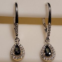 Moisinite Sterling Silver Earrings 