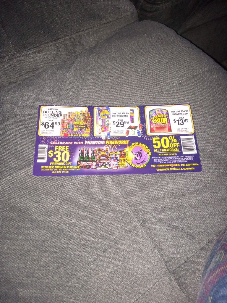 Phantom Fireworks Coupons For 4th Of July