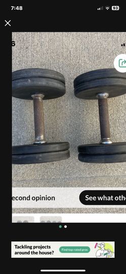 Dumbbells.               25 Dollars 