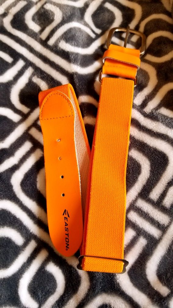 Light orange baseball belt