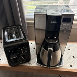 Coffee machine and toaster
