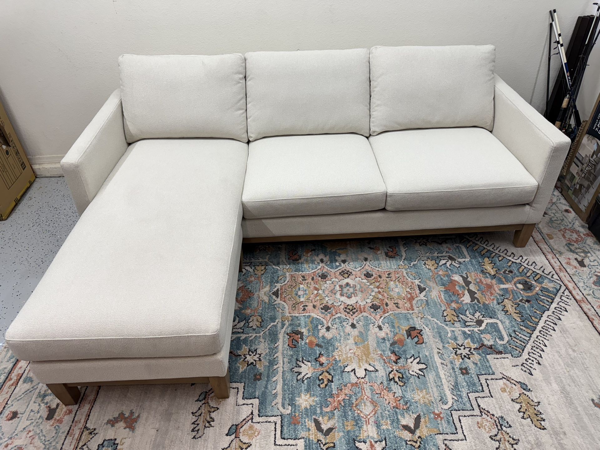 Modern Henredon Murphy Sofa with Reversible Chaise
