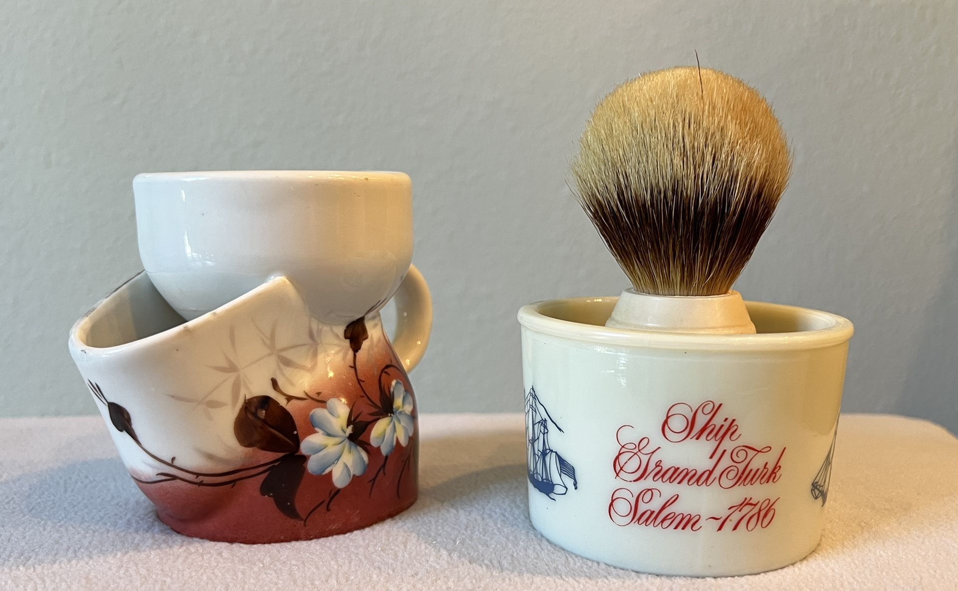 2- Vintage Shaving Mugs 