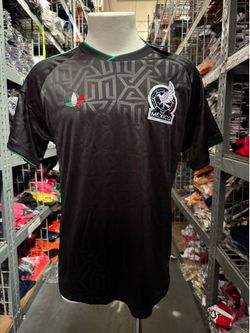 Adidas Mexico soccer jersey black L-XL-2XL-3XL-4XL