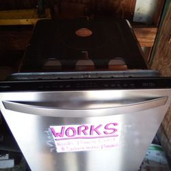 Nice Stainless Steel Dishwasher ! Works Fine N Needs Power Cord N Silverware Basket $100 Extra $20 Delivered 