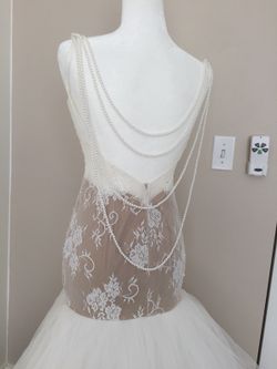 Small Pearl Mermaid Wedding Dress