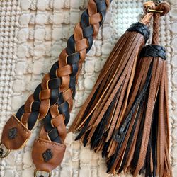 Nena & Co. Braided Shoulder Strap and Tassel Bag Charm
