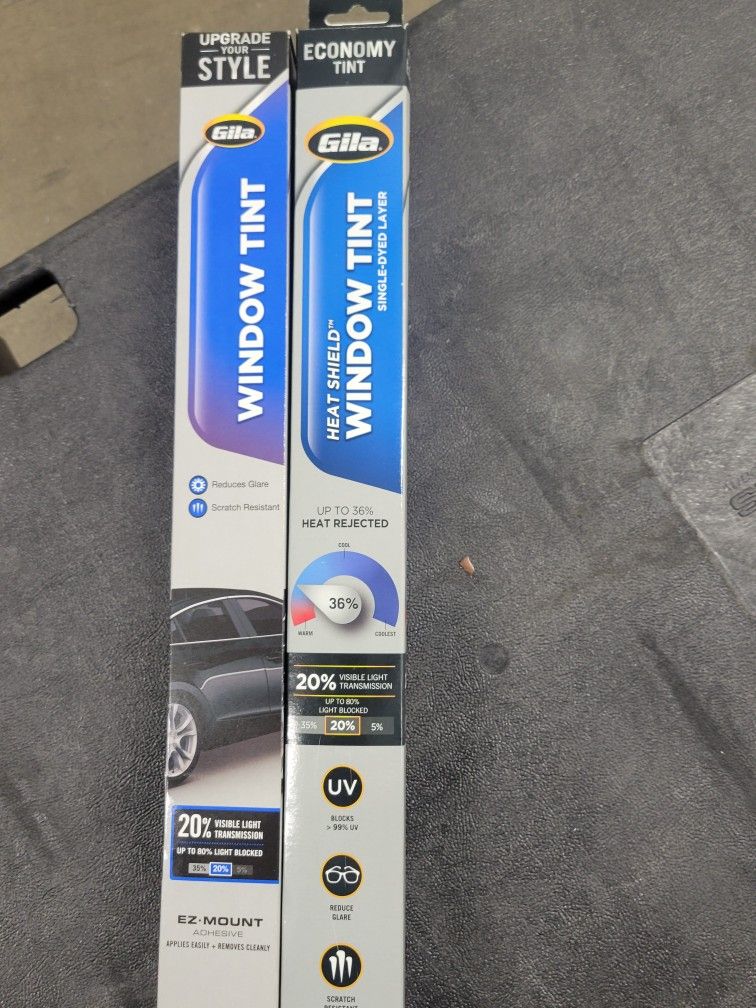 GILA HEAT SHIELD 20% TINT 2 NEW ROLLS
