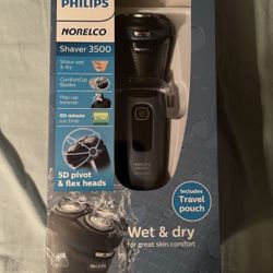 Brand New Philips Norelco Wet & Dry Men's Rechargeable Electric Shaver 3500
