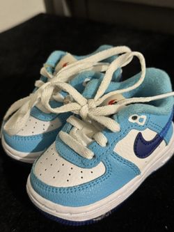 Blue Nike Baby Shoes