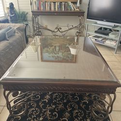 Wooden Coffee and Side Console Table, Excellent Shape!