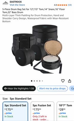 Eastrock 5-Piece Drum Bag Set