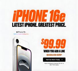 iPhone 16e 💲 99.99 💥