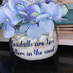 Sea Shells In Vase