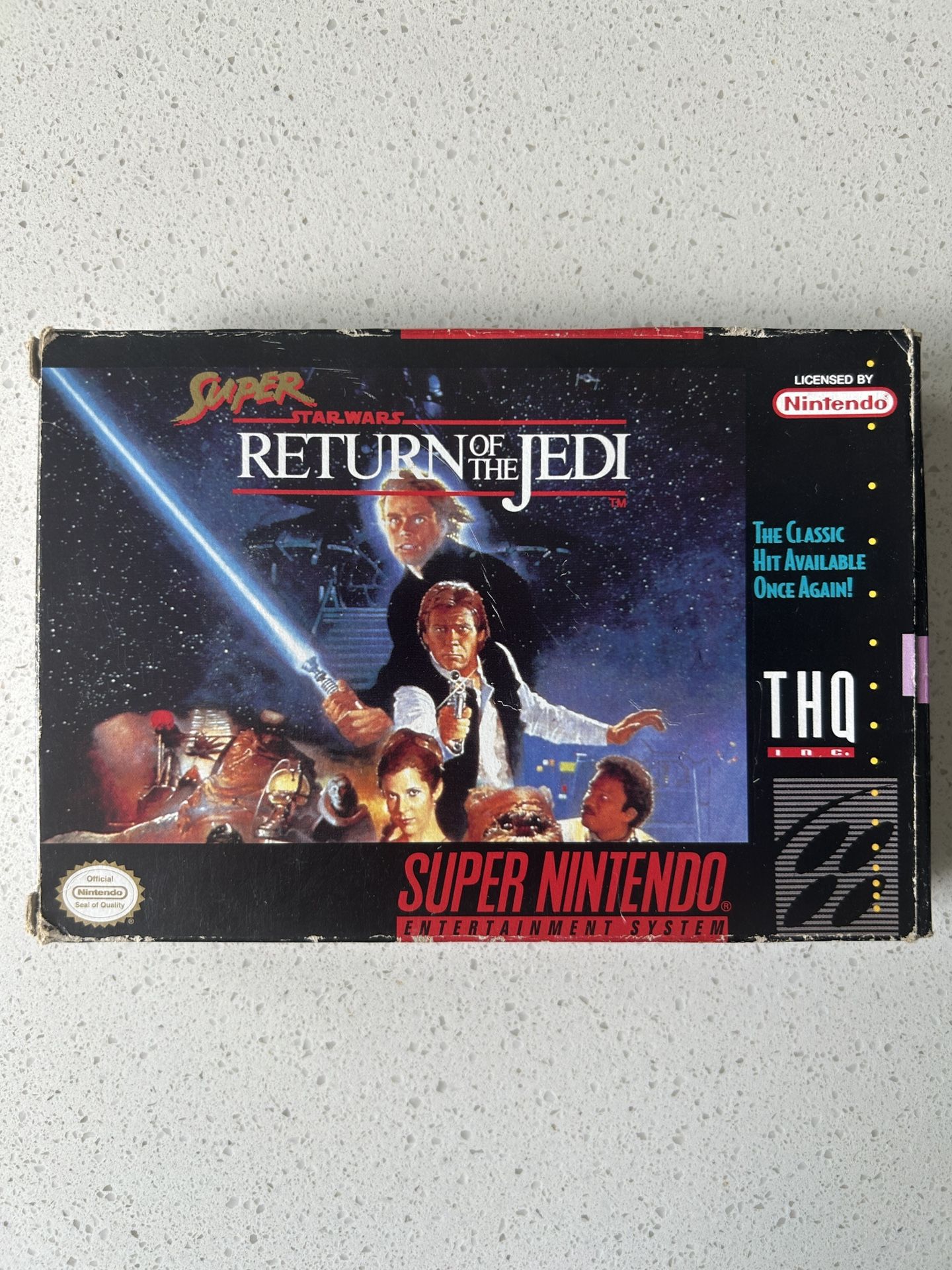 Super Star Wars: Return of the Jedi Super Nintendo SNES 1994 Video Game w/ Box and Manual