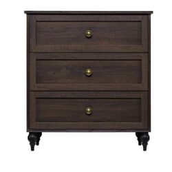 Wellington Brownish Grey 3-Drawer Chest of Drawers