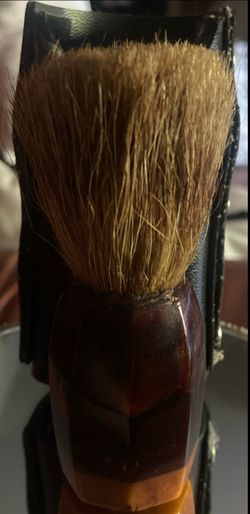 Antique 1920’s Bakelite Wet-Shaving Brush Knot Natural Animal Hair