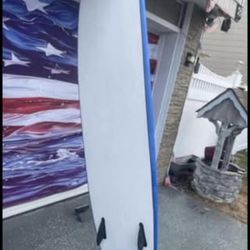 Surface surfboard in excellent condition. Classic blue design with clean graphics. Board is solid with no major dings or repairs needed. Ideal for beg