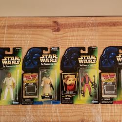 Lot of 4 Star Wars Action Figures (Admiral Ackbar, Ishi Tib, Nien Nunb, Orrimaarko (Prune Face)) MOC