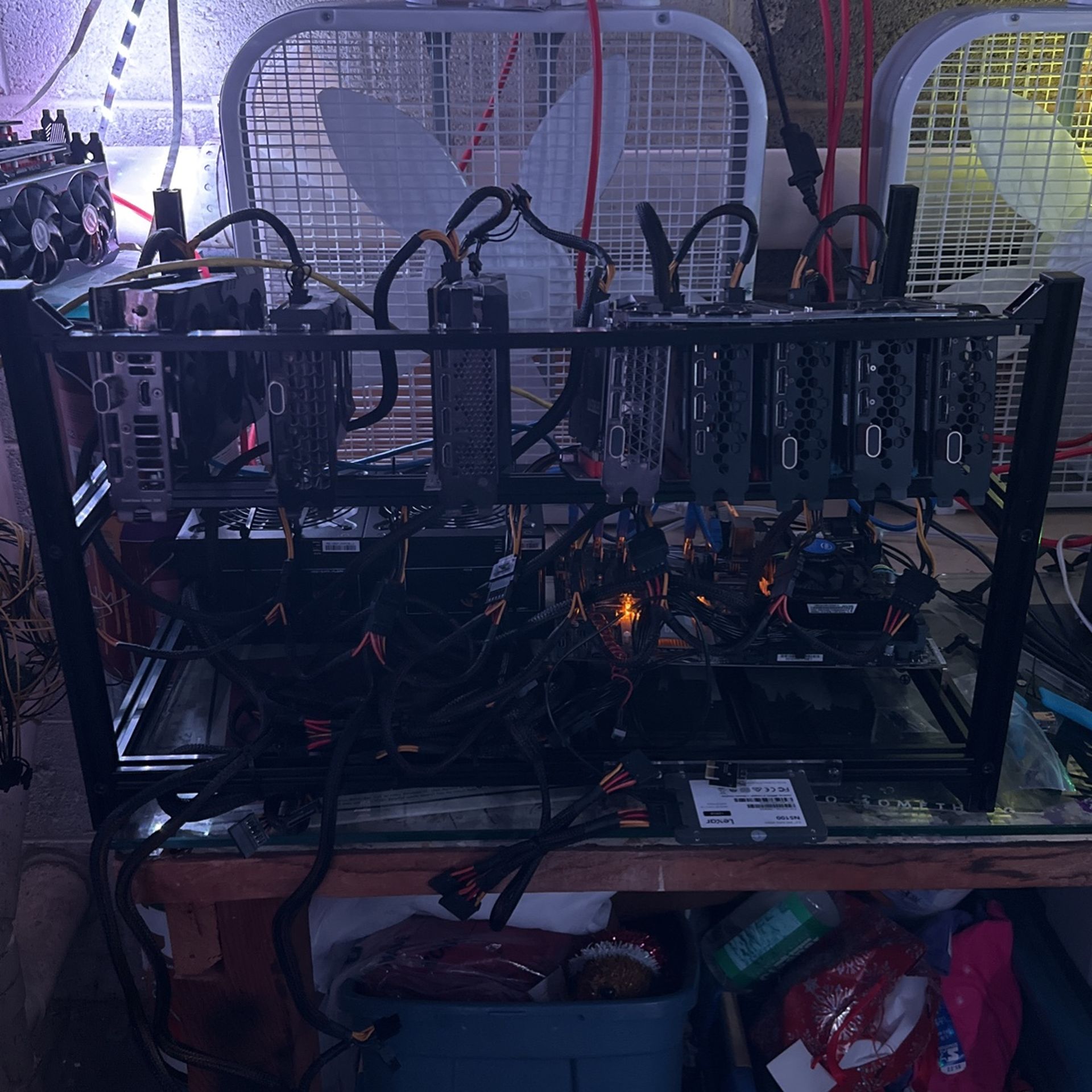 Gpu Mining Rig 8 RTX 3060s 12GB Vram