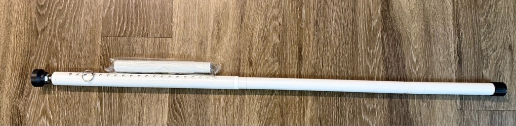 Adjustable White Metal Security Bar for sliding doors / windows