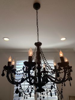 Black Chandelier Eight Lights