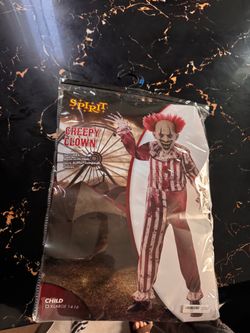 Halloween costume, creepy clown