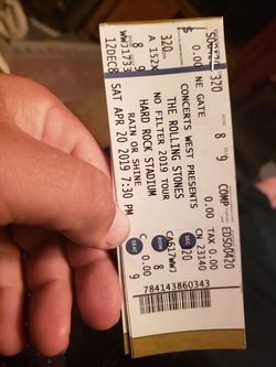 Rolling stones tickets