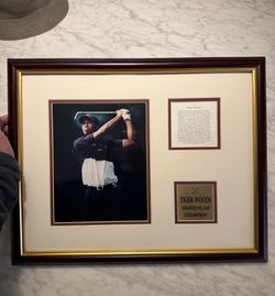 Tiger Woods Framed Photo Plaque – PGA Licensed Memorabilia –  Golf - Sports Art