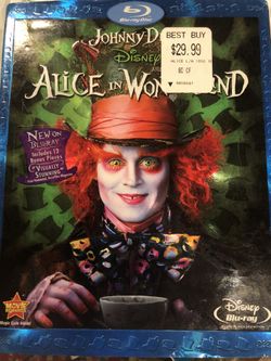 Alice in wonderland Johnny Depp blue ray new