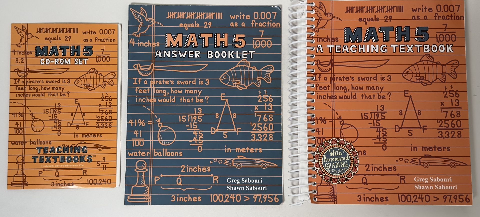 Teaching Textbooks Math 5 Curriculum Homeschool Set Self Grading
