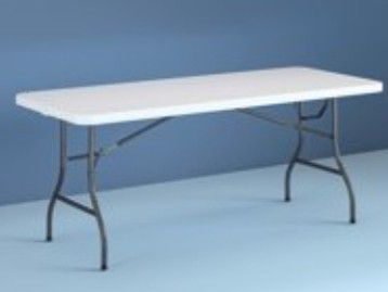 New Cosco 8 Foot Centerfold Folding Table, White