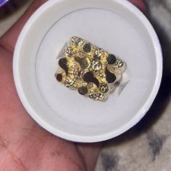 10k gold nugget ring 